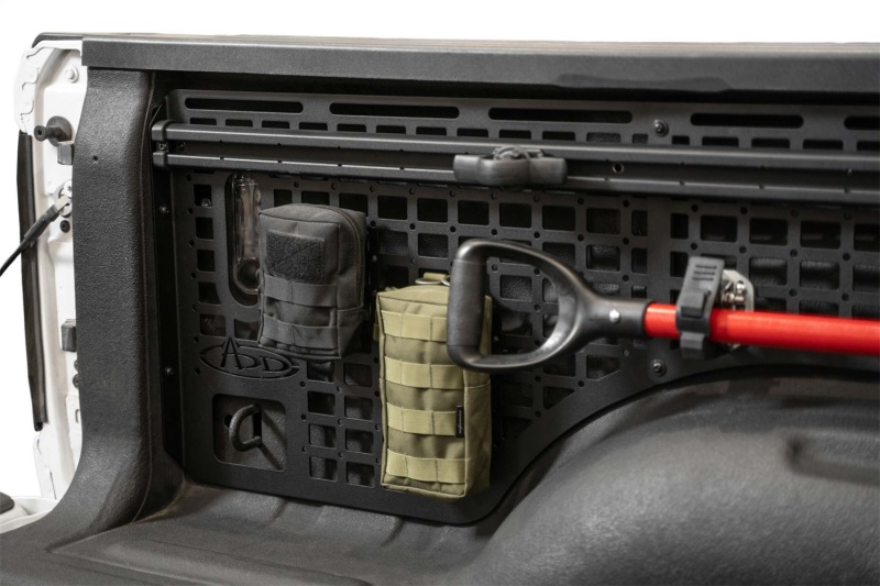 Ram TRX Bed Side Molle Panels - Driver Full Set - Addictive Desert Designs - Molle Pattern - Hammer Black - `21-`23